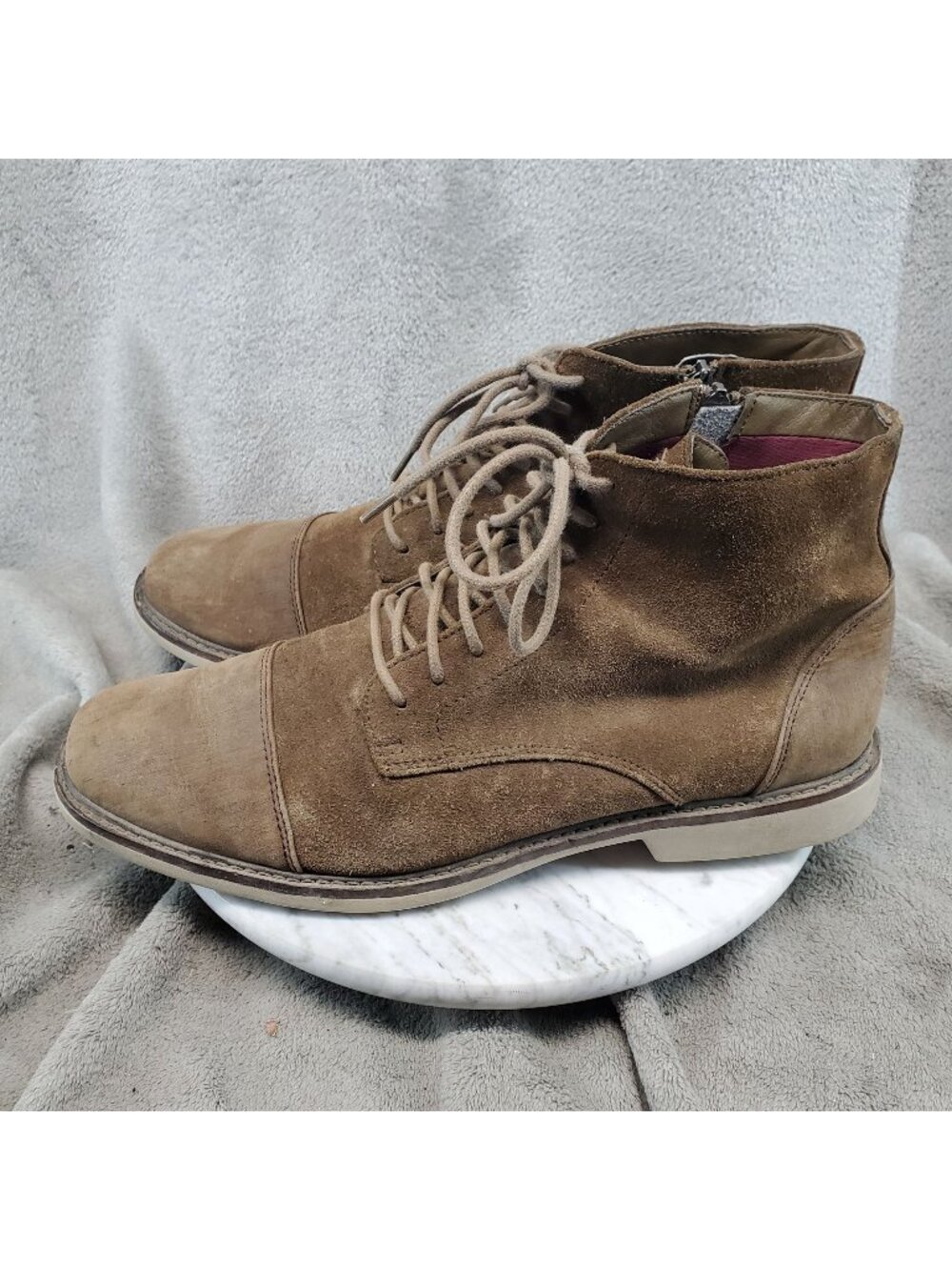 Mark Nason Shoes Mens Size 12 Brown Leather Desert Bennson Chukka Boots *Read*